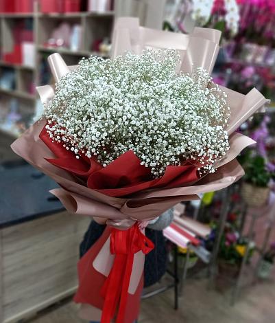 Букет цветов из: Гипсофила в Елизово